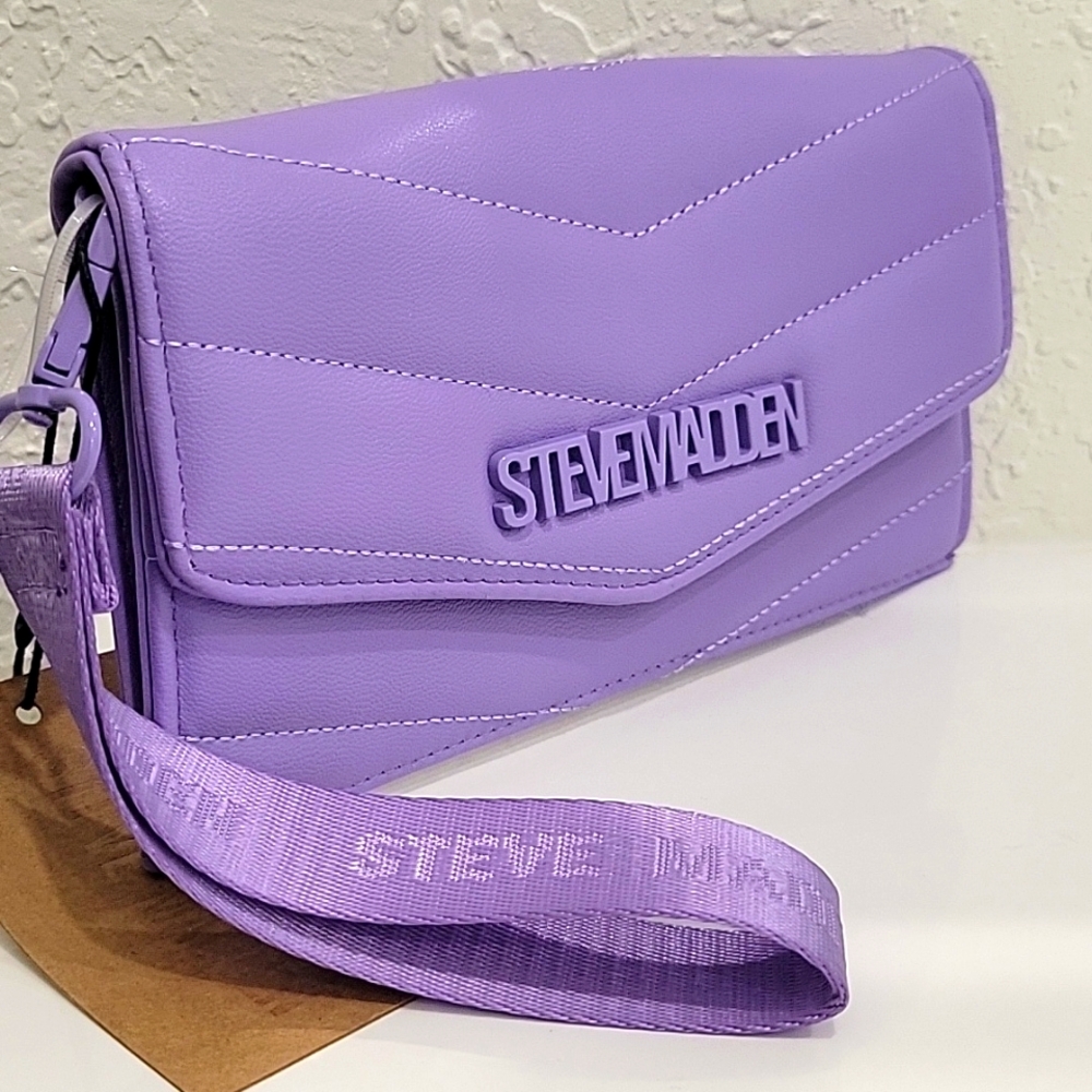 STEVE MADDEN Meta Mauve flip wallet/wristlet